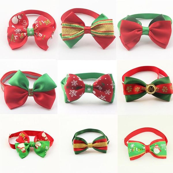 

cats dog snowflake tie wedding accessories dogs bowtie collar holiday decoration christmas grooming pet supplies