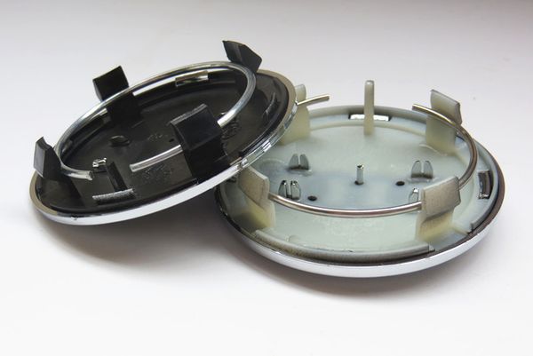 

4pcs/lot 69mm gray/black wheel center cap / wheel hub cap cover car badge emblem for audi a4 a6 rs6 logo alloy badge,4b0601170a,car styling