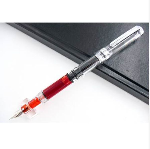 Wingsung 698 stylo plume Wing Sung 698 stylo plume à Piston Transparent stylo plume de démonstration