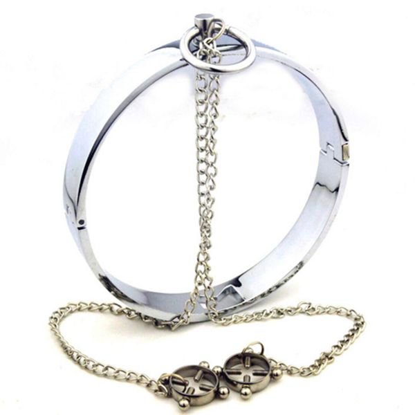 

metal games collar slave clamps stainless steel toys bondage in restraints dog products couples nipples flirting for for wome gwwn
