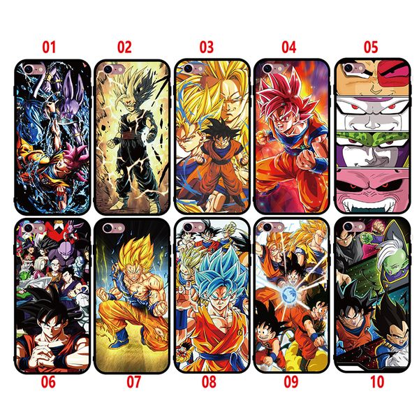 

New style DRAGON BALL Z Case For iPhone 8 7 6 6S plus x xs max xr 5 5s se Silicone Cover Case Luxury Ultra Thin Soft TPU Mobile Phone bag