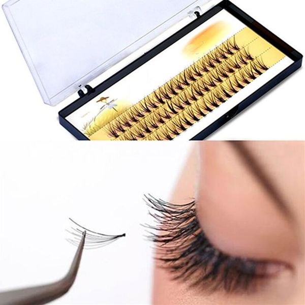 

3d false eyelashes 6-14mm individual lashes feather plastic cotton stalk single cluster planting russian premade volum eyelashes extensions