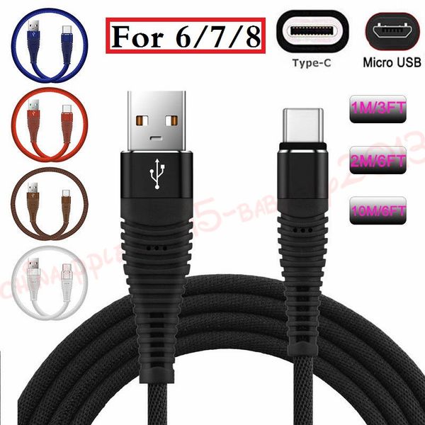 

Stronger braided type c micro u b cable 1m 2m 3m alloy metal fabric cloth u b data charging wire for am ung 6 7 8 9 htc for iphone