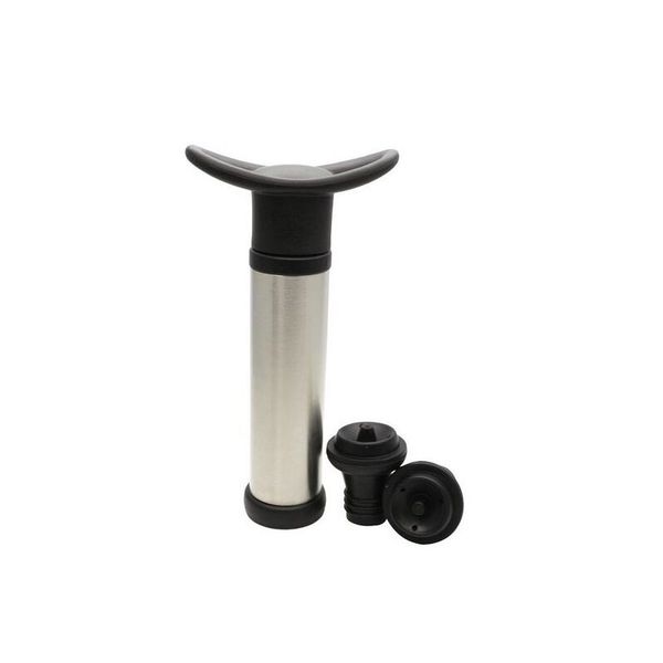 Vácuo Red Wine Vacuum Air Pump Bottle Rolha de Aço Inoxidável Champagne Whiskey Vacuum Plug Bar Ferramentas ZA5577