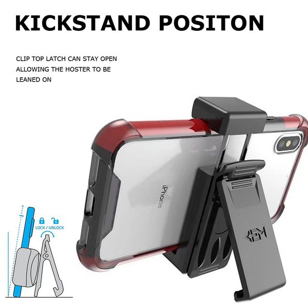 

universal holster with belt clip for cellphone iphone x 8 7 samsung j7 prime j8 a8 2018 fit mobile under 5.7 inch opp bag