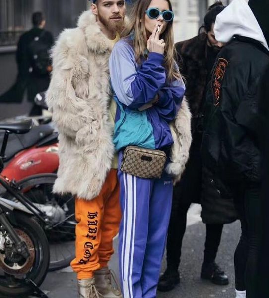 

PALM ANGLES стиль свитер брюки Гоша Рубчинский Vetements 2018 ASAP rocky графический вышитые боко