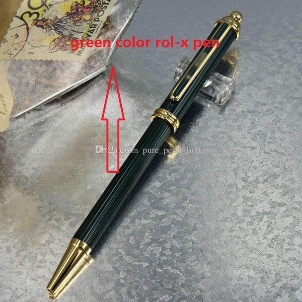 

роскошные patern ручка металл корона башни глава зеленый стиль рисования золотой клип шариковая ручка для бизнеса, Blue;orange