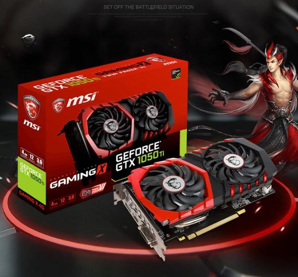 

msi gtx 1050ti gaming x 4g 128bit gddr5 pci-e 3.0 nvidia geforce gtx 1050 graphic video card hdmi