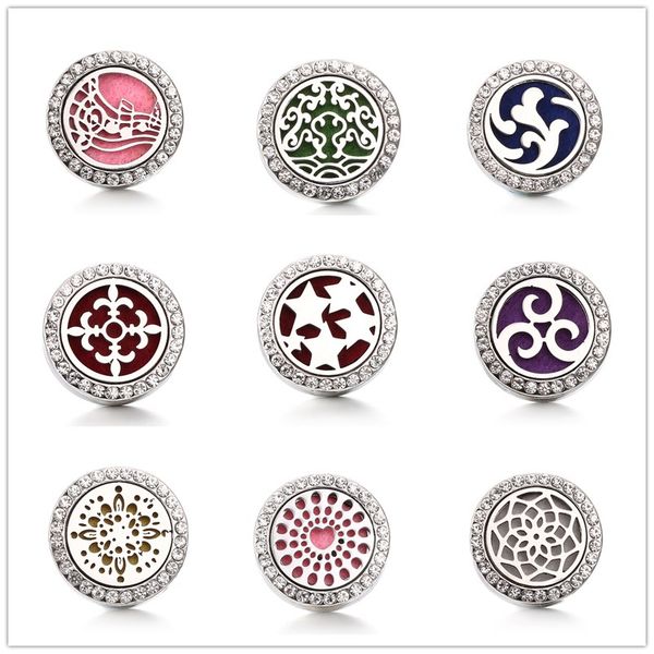 

noosa смешанные 9 стилей ароматерапия locket ginger snap button эфирный масляный диффузор с кристаллом для браслета ожерелья с застежкой-мол