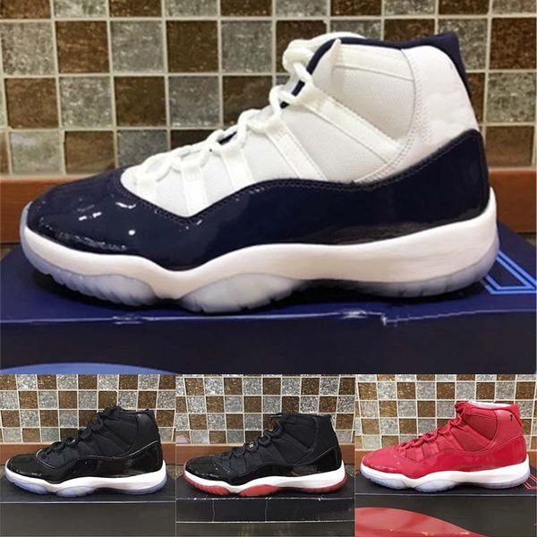 

11 Prom Night Gym Red Midnight Navy Black Stingray Bred Concord Space Jam Basketball Shoes 11s Men Women High Quality Sports Sneaker