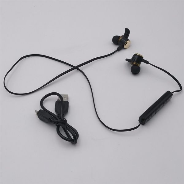 

2018 kin-88 for iphone x headphone 4.1 deep bass headphones wireless in ear metal sport music bluetooth headphones with mic