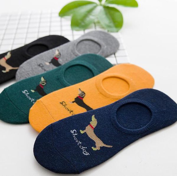 

5pair lovely daily animal weel socks watermelon dachshund beagle lion farm elephant fruit dog combo, Black;white