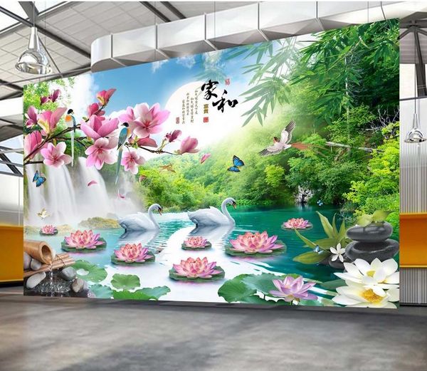 

custom 3d wall murals wallpaper 3d p wallpaper murals hd home and rich mountain landscape scenery mural living room tv background wall