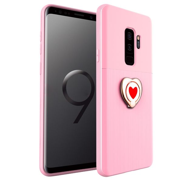 

2018 est female style for iphone 7 suitcase business heart kickstand soft phone case for samsung mobile case pc+tpu cover coque