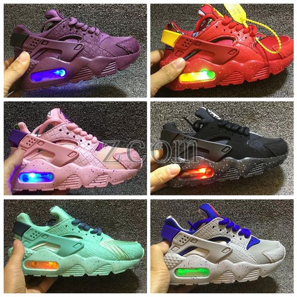 

2018 huarache infant running shoes kids sports white children huaraches huraches designer hurache trainers baby sneakers size 28-35