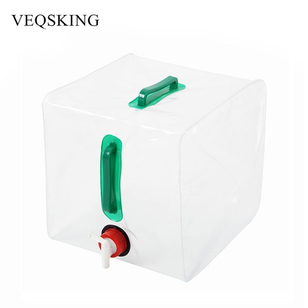 

10l 20l outdoor folding water bag collapsible water carrier container for camping picnic pvc drinking bag