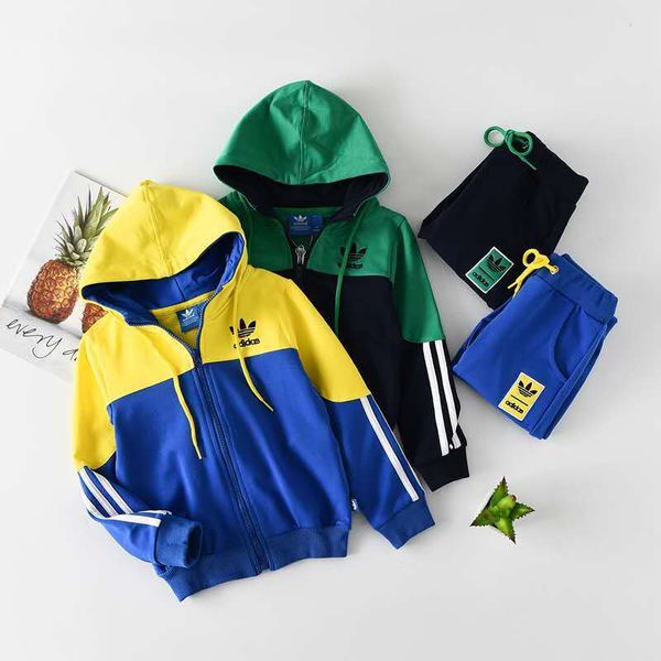 

children's garment autumn 2018 new pattern spring and autumn catamite motion suit childrentwo-piece suitc0180703, White