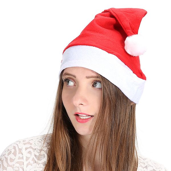

classic christmas santa hat red hats for christmas decoration&santa claus costume christmas party supplies ale100, Blue