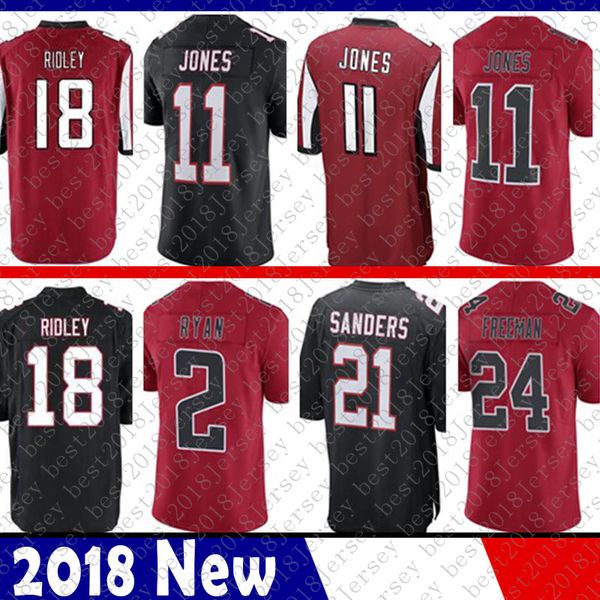 

Limited Atlanta 18 Ridley Falcon Jersey 2 Matt Ryan 11 Julio Jones 21 Deion Sanders 24 Devonta Freeman Football Jerseys Color Rush