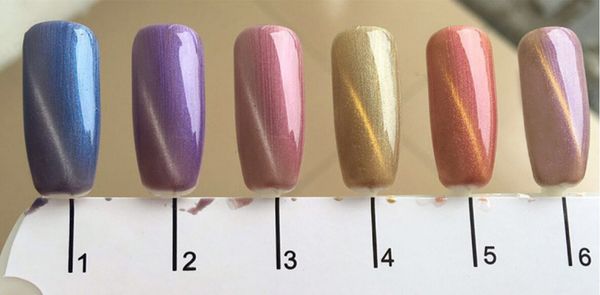 

6 pcs nail gel mermaid shell series nail polish uv gel and ing, Red;pink