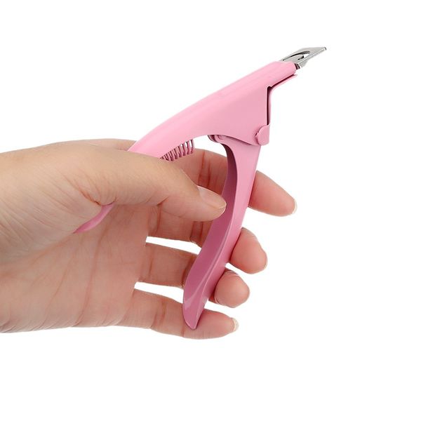 

pink nail art clipper professional false tip cutting manicure tools, Silver;gold