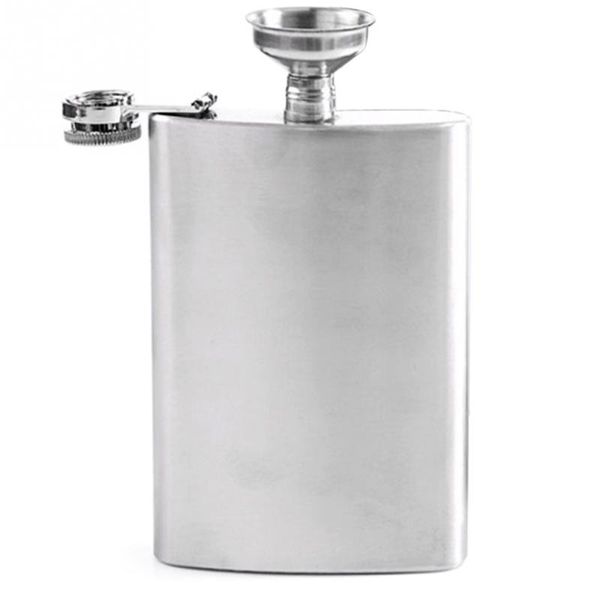 

8 zones portable stainless steel liquor hip flask sier