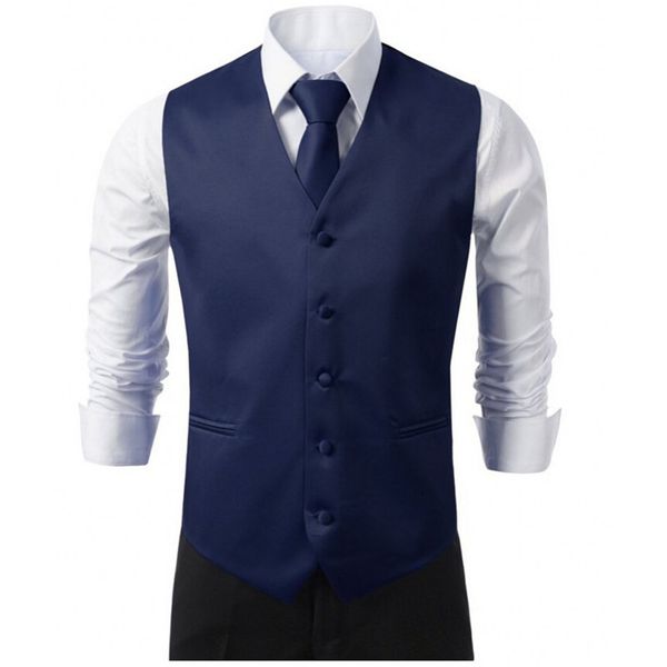 

navy formal men's waistcoat 2017 new arrival fashion groom tuxedos wear bridegroom vests casual slim vest custom made, Black;white