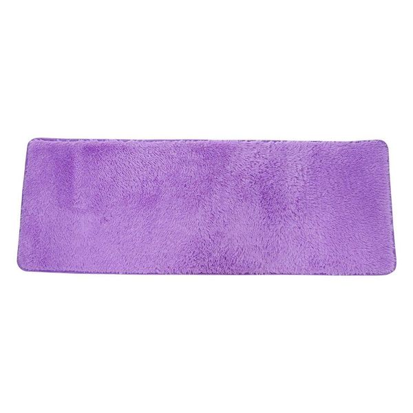 

solid color purple shag area rug rugs bedroom door floor mat 60cm x 160cm