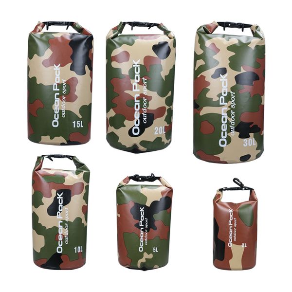 

2l 5l 10l 15l 20l 30l outdoor floating boating camping roll compression waterproof dry bag sack pack river trekking bags