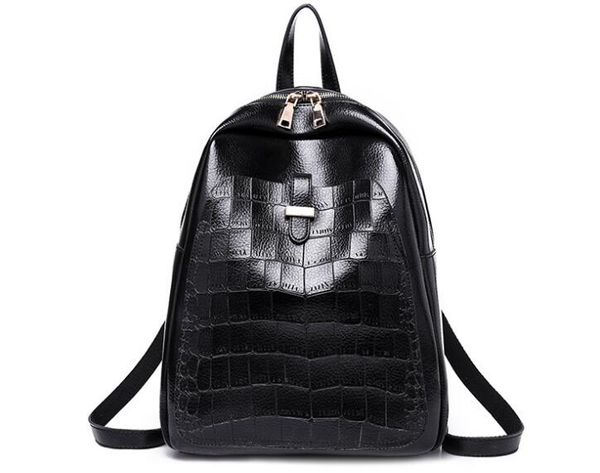 

new arrival fashion women school bags punk style men backpack designer backpack pu leather lady bags