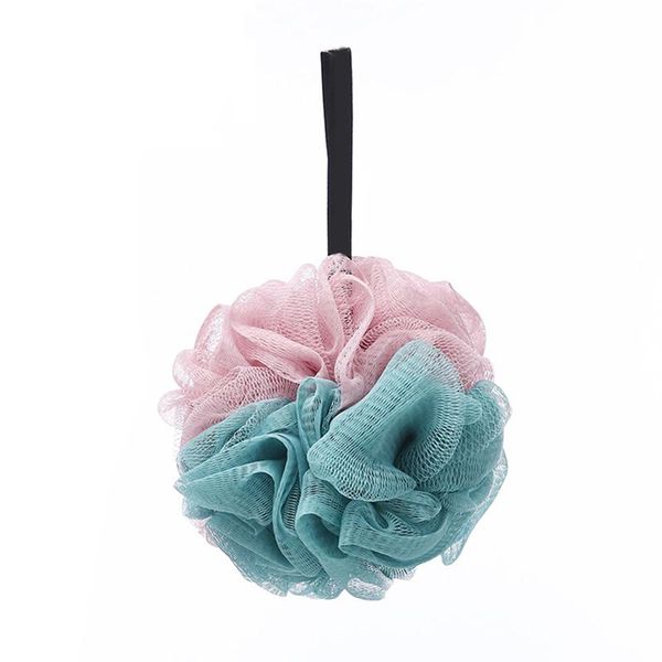 

random color bath shower sponge pouf loofah bouquet full lather cleanse eco-friendly exfoliating mesh brush pouf shower ball