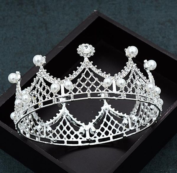 

2018 new grid wedding dress, crown, simple atmosphere wedding dress p headwear studio p accessories, Silver