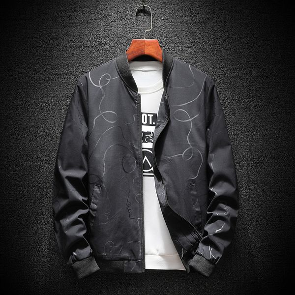 

main push 2018 autumn new baseball collar jacket men's jacket men's casual casual blazer students, Black;brown