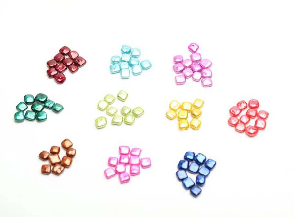

beautiful square shape loose pearls cultured freshwater oyster baroque shell pearls 10-11mm jewelry diy pearls wholesale, White
