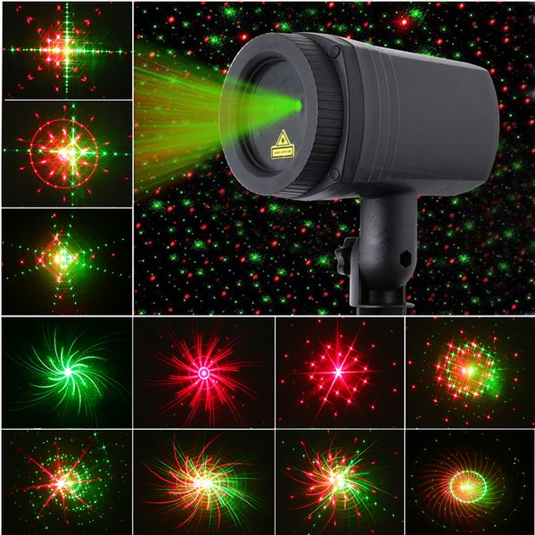 Christmas Stars Laser Light Shower 24 Patterns Projector Effect