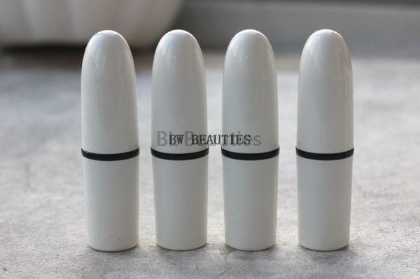 

500pcs 12.1mm new arrival empty lipstick tube, elegant plastic shape lip bottle, diy white lipstick tube