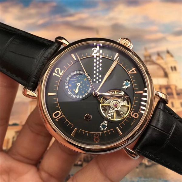 

Luxury mens watch automatic movement watch Men's Brand mechanical watch Tourbillon men wristwatches orologio di lusso