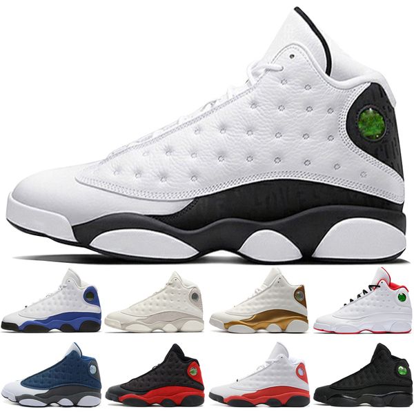 

new 13 13s mens basketball shoes phantom chicago 3m gs hyper royal black cat flints bred olive green brown mens sport sneaker designer