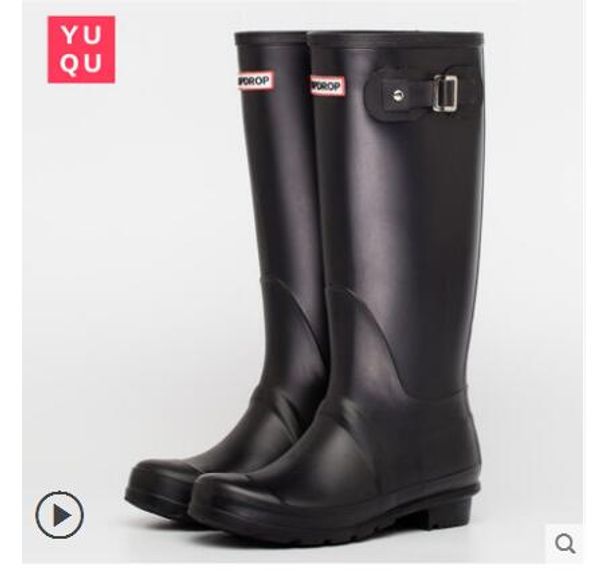 

2018 НОВЫЕ женские RAINBOOTS модные сапоги до колена высокие непромокаемые водонепрони
