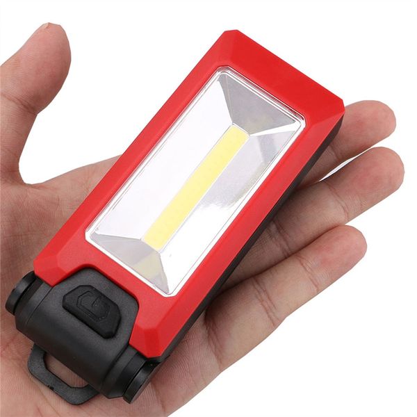 

led work light magnetic folding hook hanging flashlight non-slip torch