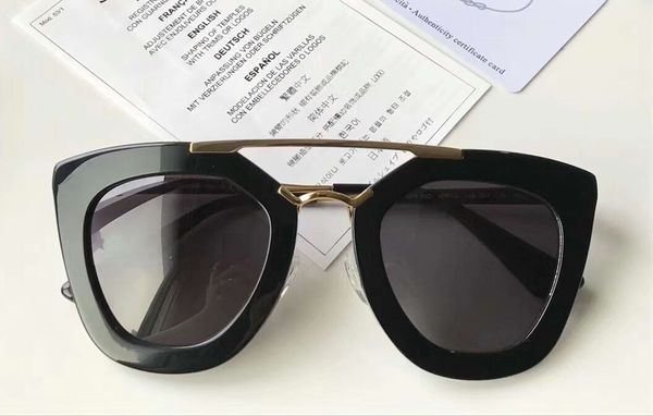 

women spr09q 09q sunglasses black grey shaded sonnenbrille luxury outdoor eyewear driving glasses fashion new in box, White;black