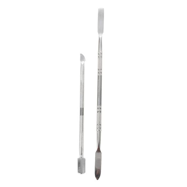 

hhff 2 type push pull cuticle nail pusher manicure pedicure care nail art silver