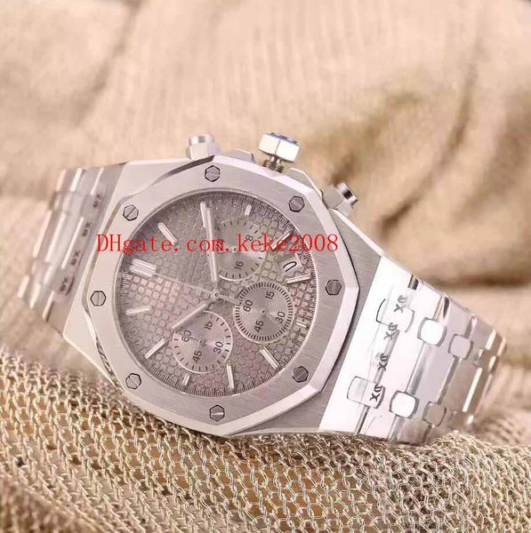 

5 color fashion wristwatches n8 factory 42mm officine 26320 26320st.oo.1220st.01 02 03 vk quartz chronograph mens watches, Slivery;brown