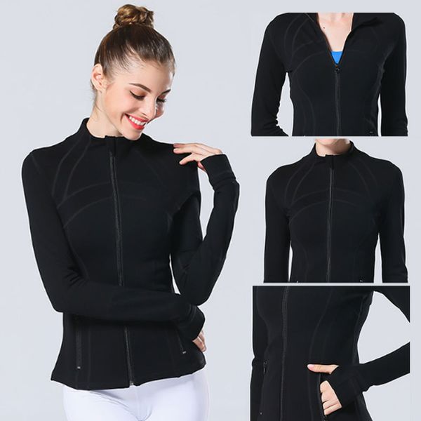 

sports yoga zipper coat long sleeve fitness gym running shirt sweatshirts workout coats jacket for women, White;red