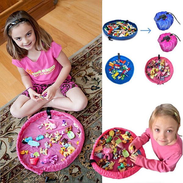 

45cm baby playing mat toys storage bags for children organizer blanket portable kids beach toy storage bag