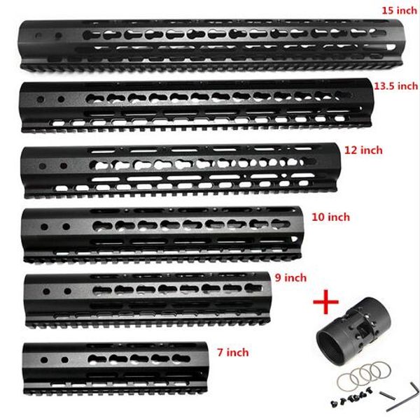 

fireclub 7 9 10 12 13.5 15 inch ar15 float keymod handguard picatinny rail for hunting tactical rifle scope mounts