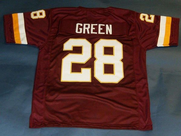 

retro #28 darrell green custom mitchell & ness jersey last one red mens stitching s-5xl,6xl football jerseys running, Black;blue