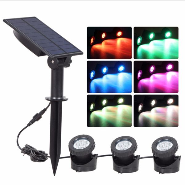2018 Solar Led Spot Light Outdoor Waterproof Land Landscape Lighting Spotlight Security Lamp For Garden Pool Pond Lawn Pathway From Ok360