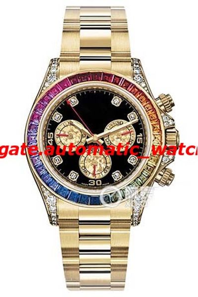 

luxury watches stainless steel bracelet special edition safari diamond gold 116598saco 40mm mechanical automatic movement men's wristwatch