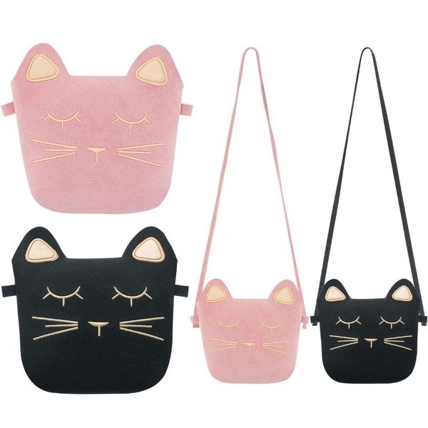 

auau-little girls purses cute cat ears girl crossbody shoulder bag for kids, toddler, girls